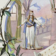 Richard Wagner Wandteller Sarreguemines - Tannhäuser Elisabeth