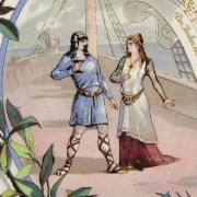 Richard Wagner Wandteller Sarreguemines - Tristan und Isolde